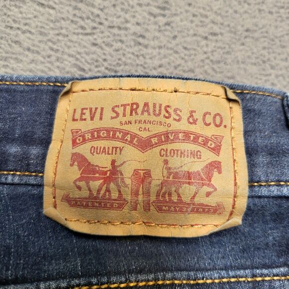 Levis Jeans Womens 6? Blue Skinny Leg Stretch Denim Distressed - Picture 3 of 10